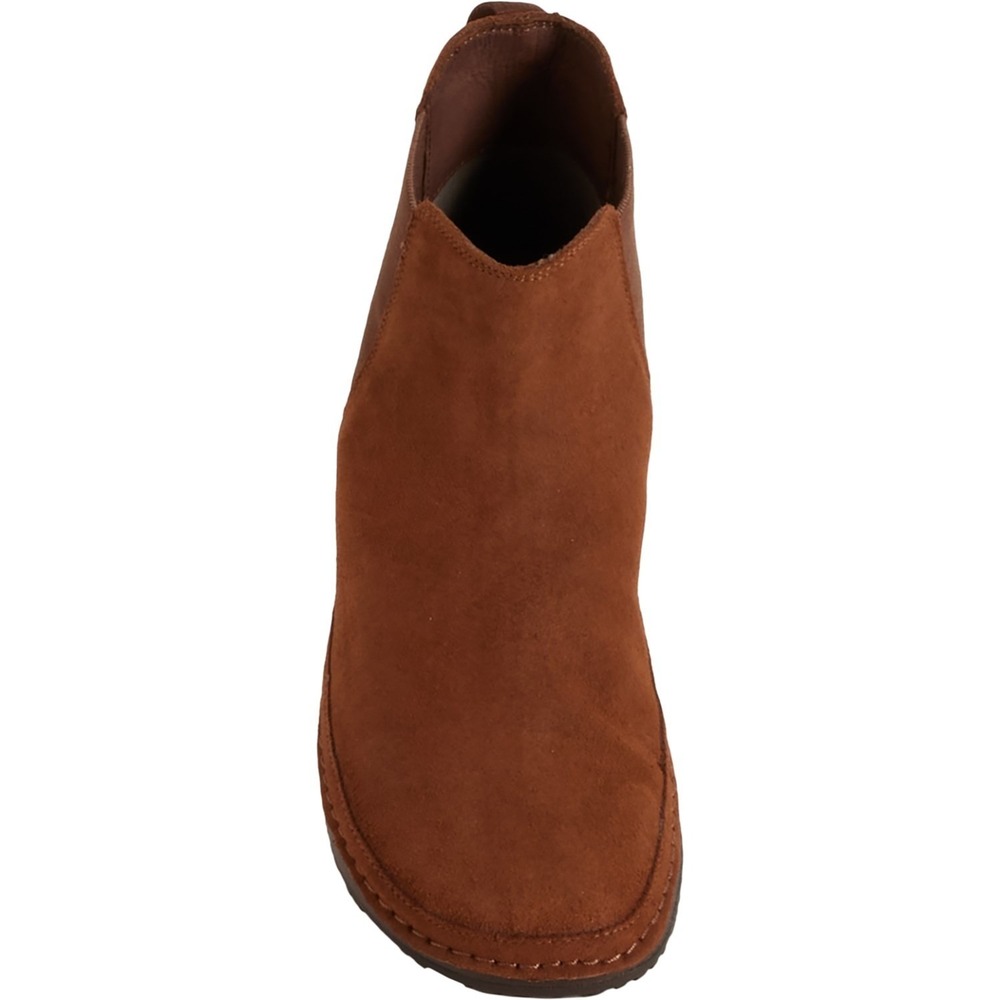 Chaco Paonia Chelsea Boots Men Sz 11 M Suede Cinnamon Brown Pull On Ankle - Picture 3 of 6